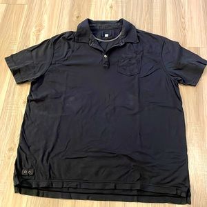 Converse black polo shirt